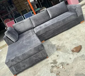 L Shape Gray Sofa