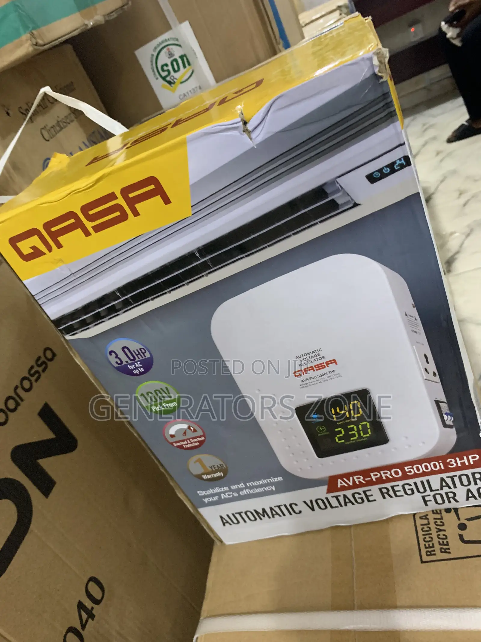 Qasa Powershield Wall 5000w Stabilizer