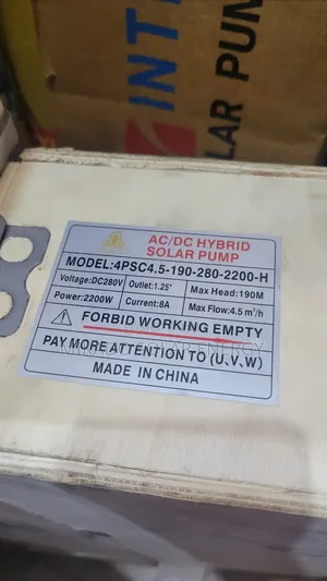 3hp Ac/Dc Hybrid Golden House Solar Pump