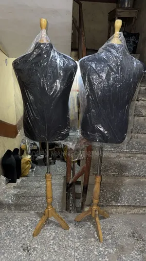 Wooden Male Body Form With Tripod Stand