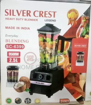 2-in-1 Silver Crest 2.5l Heavy Duty Blender 9500w Sc-6399