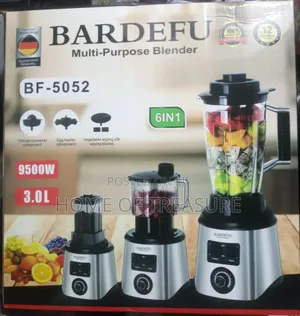 6-in-1 Bardefu Multipurpose 3l Blender 9500w Model: Bf-5052