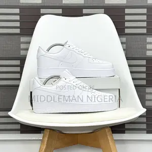 Nike Airforce 1 Cocaine White Evergreen Unisex Sneakers