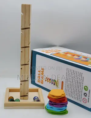 Wooden Music Tree Ball Rolling Rock Sounds Toy