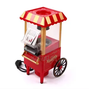 Modern Home Popcorn Machine - Red Stainless Steel Popcorn