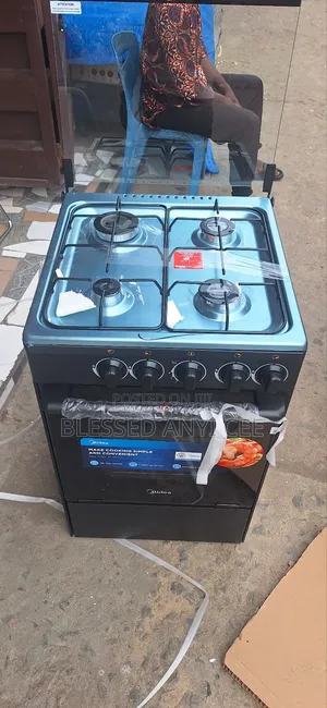 New Midea 4 Burners Standing Gas Cooker With Oven Blue Flame