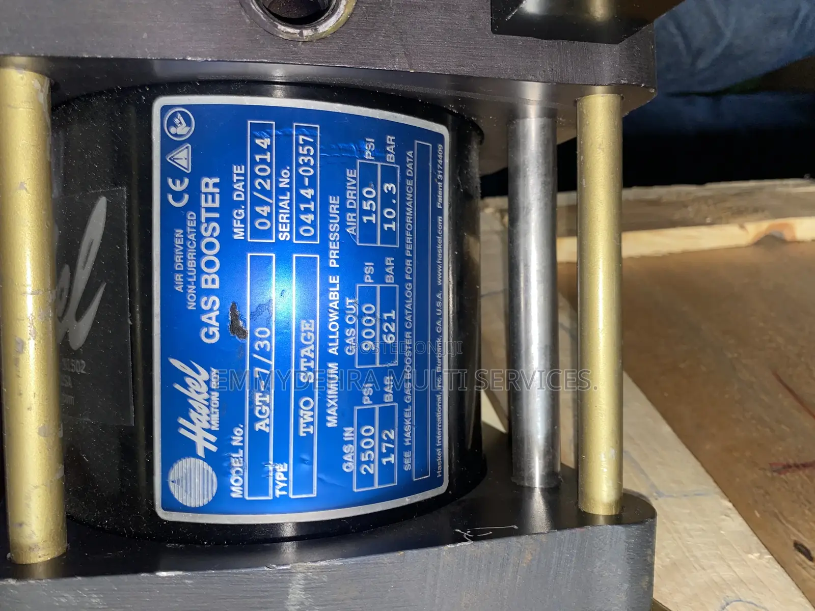 Haskel Gas Booster Pump