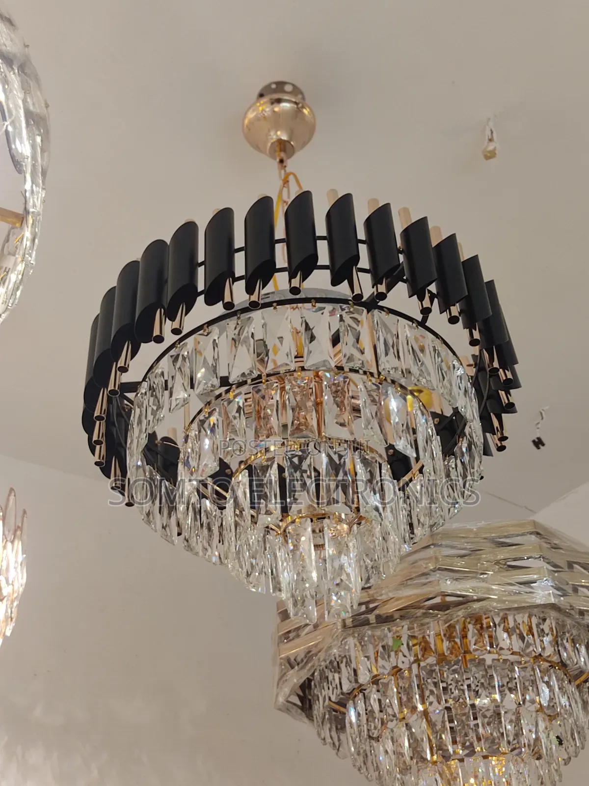 Gold Crystal Chandelier