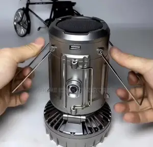 Solar Rechargeable Camping Lantern With Fan - Camp Light Fan
