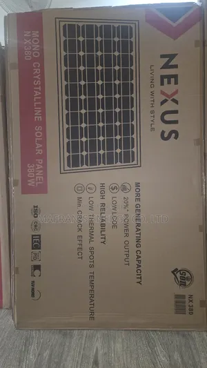 380 Nexus Monocrystaline Solar Panal