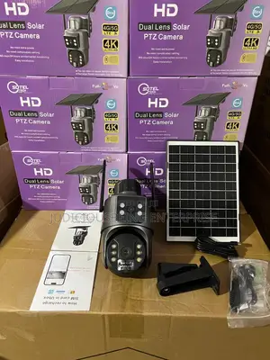 Ubox Double Lens Solar CCTV Camera