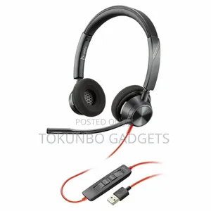 Plantronics Poly Blackwire 3320 Bw3320 Headset Stereo Usb-a