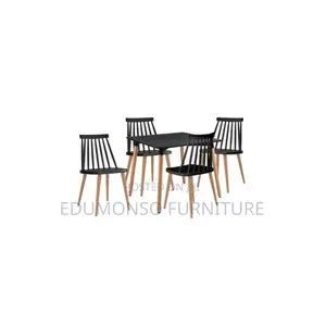 Luxury Square Dinning Table 4 Strong Sitting Chairs