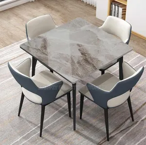 Marbel Restaurant Tables With 4 Chairs