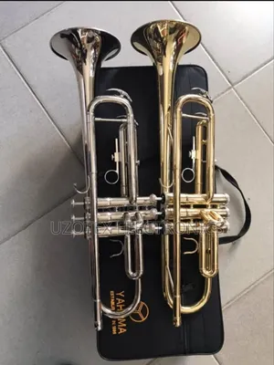 Yamaha Gold and Silver Trumpet
