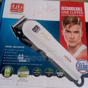 Clipper for Hair Cutting and for Home Use Is Rechargeable