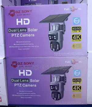 Daul Lens Solar PTZ Camera With Free Sim and Auto Track