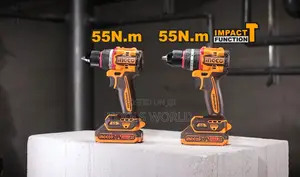 Ingco 20v Brushless Impact Drill + 2 Batteries + 47pcs Tool