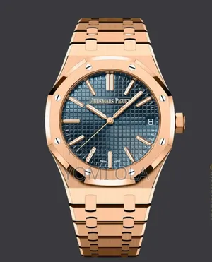 Audemars Piguet Blue Dial Rose Gold Watch