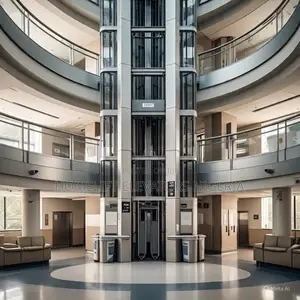 8 Floors 8 Stops 630kg Stainless Steel 8 Passenger Elevator