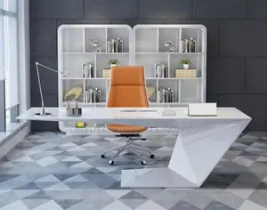 Classic White Executive Office Table