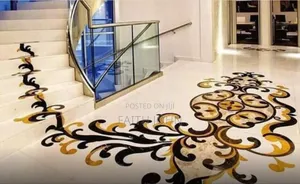 Flower and Rain Fall 3d Epoxy Flooring