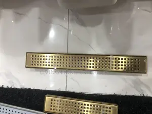 40cm Gold Floor Drain With Non Return Valve