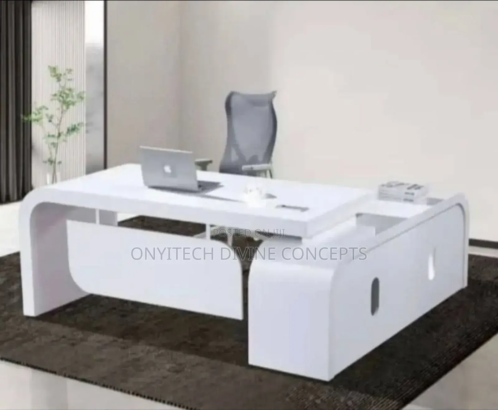 Classic White Office Table