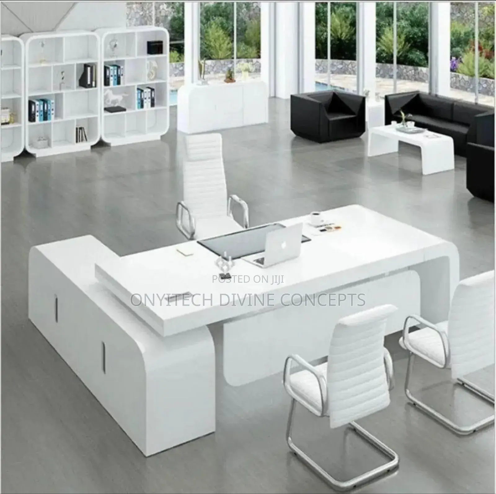 Classic White Office Table