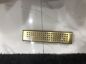 30cm Gold Floor Drain With Non Return Valve