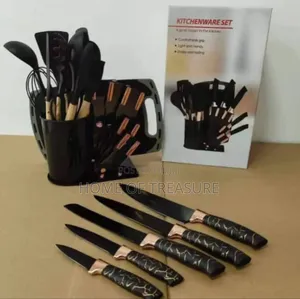Kitchenware Set of Silicone Cooking Utensils and Knife Set