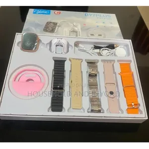 D97 Plus - 7 in 3 Set Smart Watch (Selfie Ringlight, Earbud)