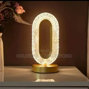 Luxury Oval Usb Rechargeable Crystal Table Lamp