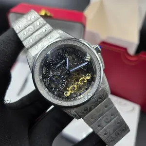 "Cartier Style Skeleton- Silver Chain Automatic Movement"