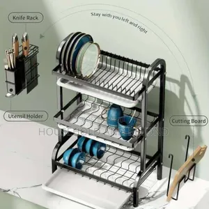 3 Tiers Quality Plate Rack Dish Drainer