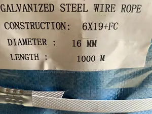 Original 16mm Galvanized (F.C)/(S.C) Steel Wire Rope