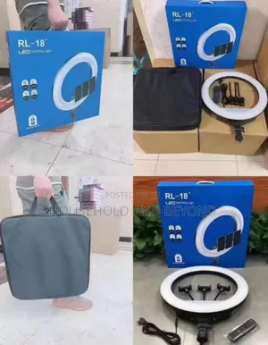 18 Inches Ringlight With 3 Phone Holder and Remote