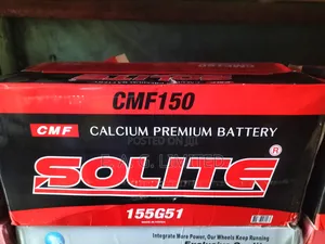 Solite CMF 150ah Calcium Premium Battery, Made in Korea.