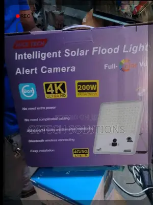 4g 200w Solar Led Floodlight With Wifi Camera