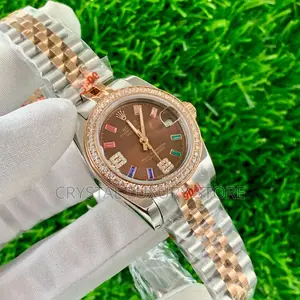 Rolex Quality Luxury Ladies Chain Strap Wristwatch