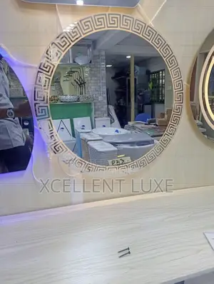 Round Led Mirror With Verses Design