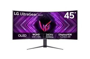 Lg Ultragear Curved Oled Gaming Monitor 45gs96qb, 45 Inches