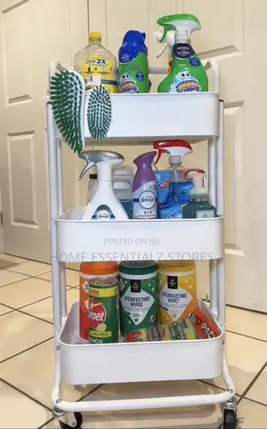 Rolling Cart Trolley - 3 Layers Storage Cart With Wheels