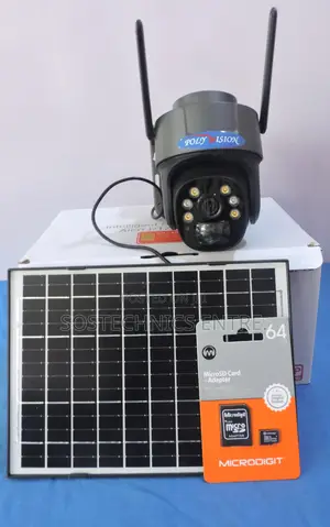 Ptz Solar Camera With 64gb Memory Card & Sim