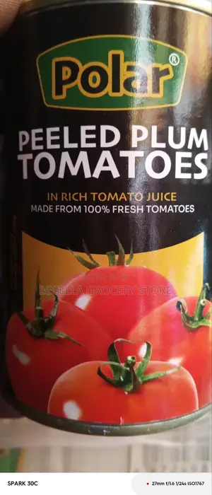 Polar Peeled Plum Tomatoes 340g by 24