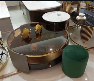 Glass Top Centre Table Stool