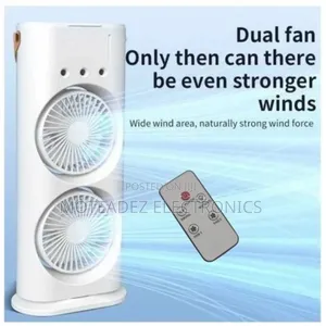 Double Sided Rotating Rechargeable Water Mist Fan Humidifier