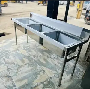 3 Bowl Industrial Sink