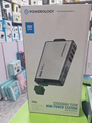 Powerology 32000mah 150w Mini Power Station With Ac Output