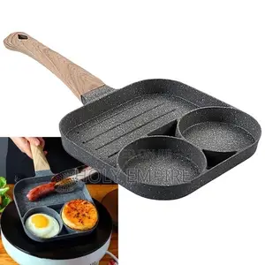 3-in-1 Stone Egg Frying Sausage Cooker Pan